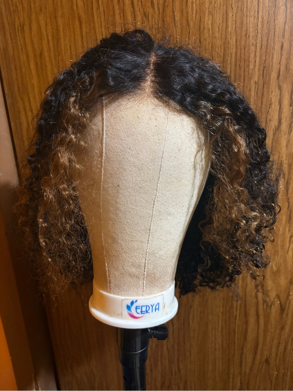 Bang jazz Human hair kinky curly 250 density 18 inches